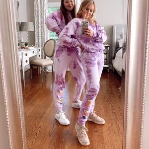 Champion tie dye sweatsuit